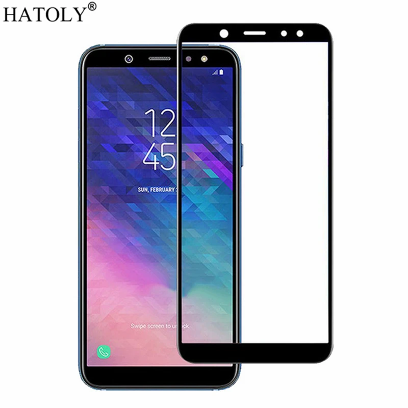 Закаленное стекло для Samsung Galaxy A6 2018 1 шт. защитная пленка экрана A600F с полным