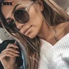 Солнцезащитные очки унисекс, Круглые, в металлической оправе