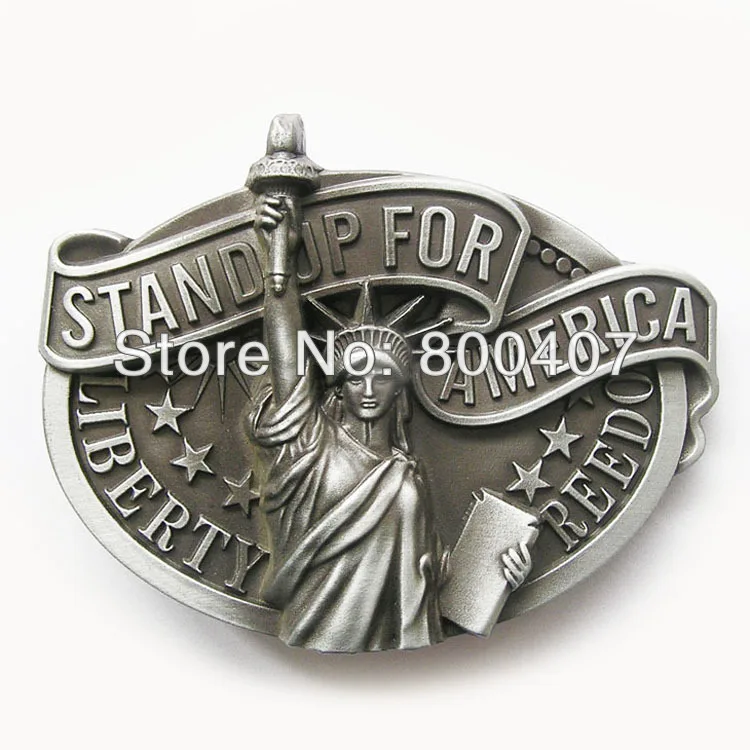 

Retail Distribute Original Liberty Enlightening the World Belt Buckle BUCKLE-3D037AS Free Shipping