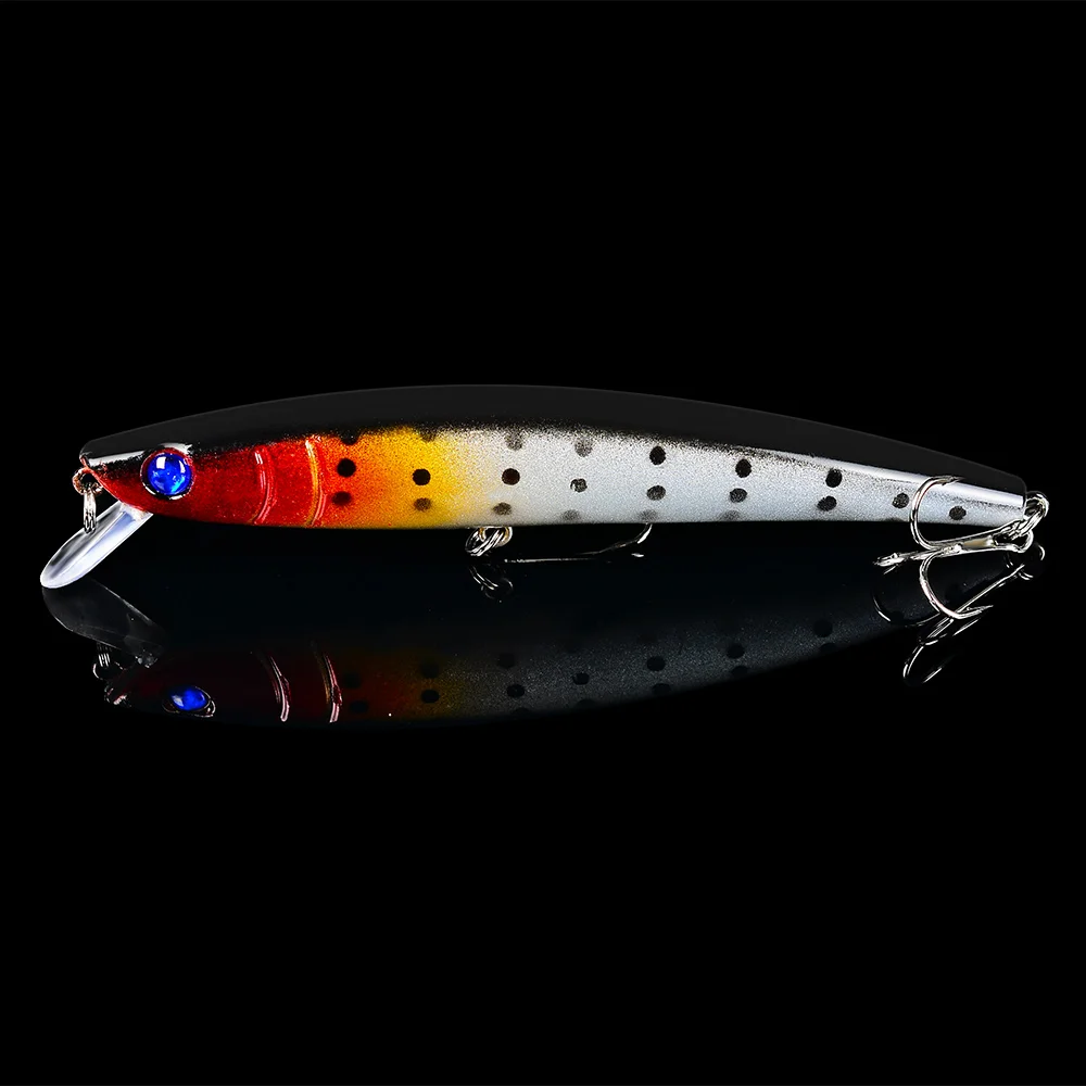 Sunlure 10 шт. Topwater Minnow рыболовная приманка пластиковая жесткая воблеры 11 5 см г