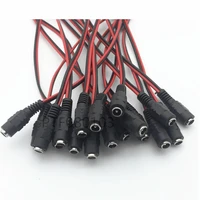 10pcs 5 5x2 15 52 1 mm female plug 12v dc power pigtail cable jack for cctv security camera connector