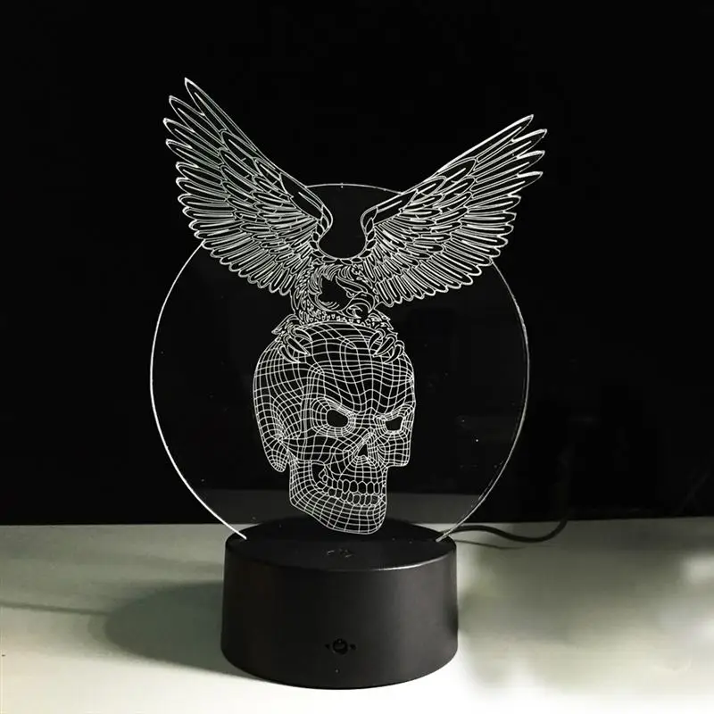 3D светодиодный ночник 7 цветов изменить сенсорный переключатель USB Powered