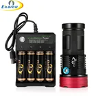 Самый мощный 9x XM-L T6 светодиодный фонарик Охотничий Тактический фонарик водонепроницаемый фонарь Рик 18650 комплект