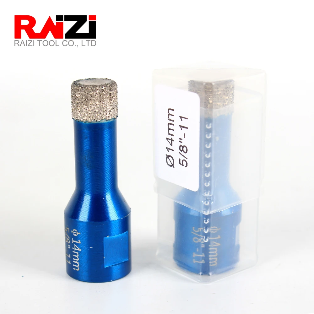 Raizi 1 шт. Вакуумные Паяные Алмазные коронки для плитки Гранит камень 6-14 мм Алмазное покрытие отверстие пилы инструменты