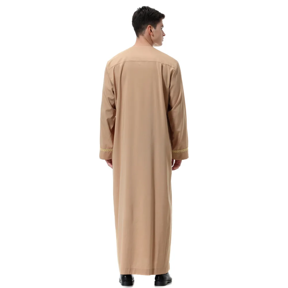 Мусульманские мужчины Jubba tobe Abaya формальное платье Ближний Восток мусулман Homme Jubah