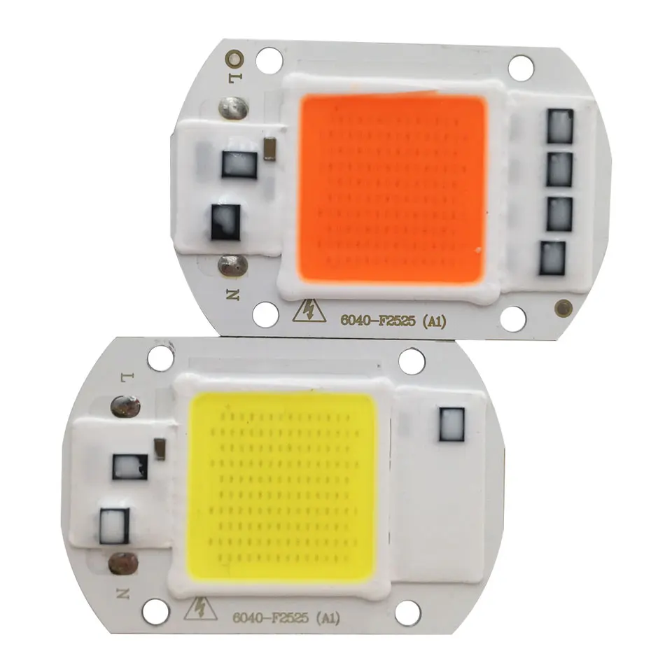 Sumbulbs 20 Вт 30 50 Smart IC 110 В 220 AC COB Светодиодная лампа для роста растений чип на борту