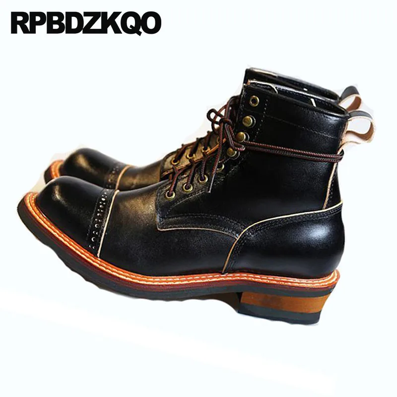 ручной работы настоящая кожа платье Настоящая осенняя Плюс размер ботильоны