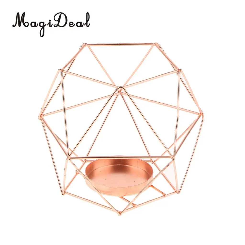 MagiDeal 8 шт 3D геометрический свадебный подсвечник Votive золотой|Подсвечники| |