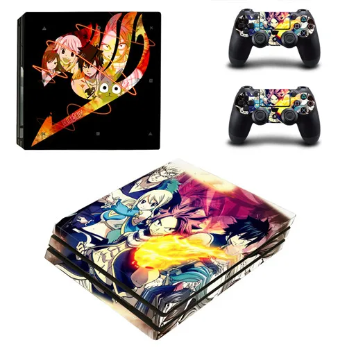 YSP4P-2127 Аниме Fairy Tail PS4 про кожу Стикеры Наклейка виниловая для sony Playstation 4 консоли и 2 контроллеры PS4 про кожу Стикеры - Цвет: YSP4P-2127