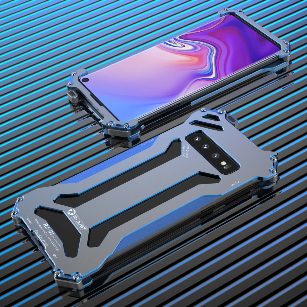 Роскошный металлический алюминиевый бронированный чехол для Samsung Galaxy S10 Plus Lite S9 S8