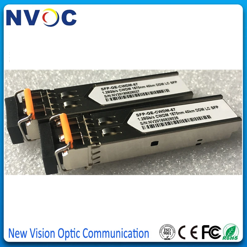 1 25 г 1570нм 40 км CWDM SFP трансивер с DOM 1270 1610нм двойное волокно LC оптический модуль