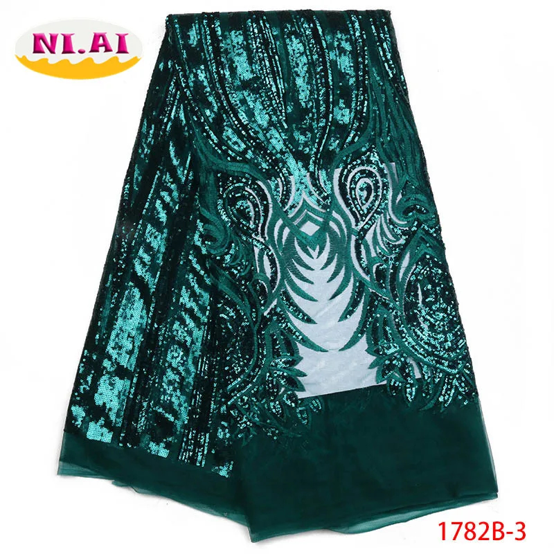 Африканский кружевной ткани 2018 высокое качество шнуровка Чирок Зеленые