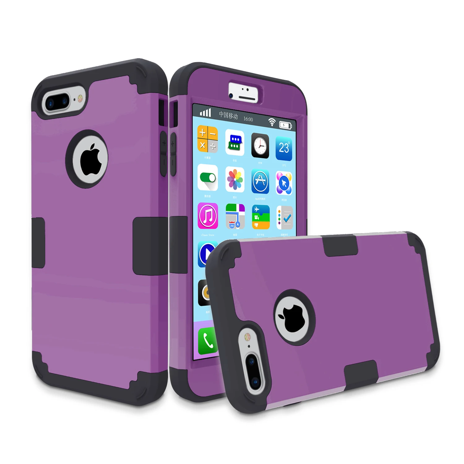 For iphone7 / plus armor case Hybrid Hard &amp Silicone Shock Proof cell Phone Case iPhone 7/ 7 Plus Shell Cover Multi-colors |