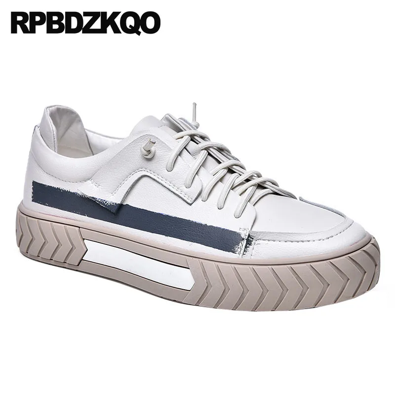 High Quality New Creepers Sneakers Men Shoes Casual Leather Plus Size Trainers Designer 2021 48 Skate 13 Comfort Korean Lace Up |