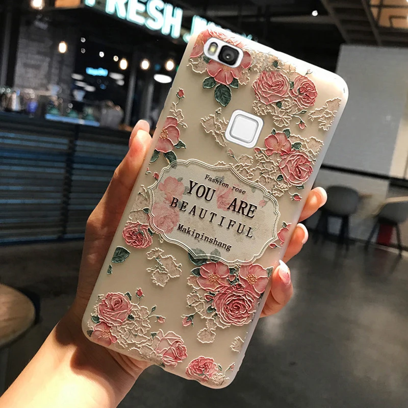 Kainuen Coque крышка чехол для Huawei P9 Lite 2016 p9lite силиконовый Роскошные 3D Мягкие TPU телефон