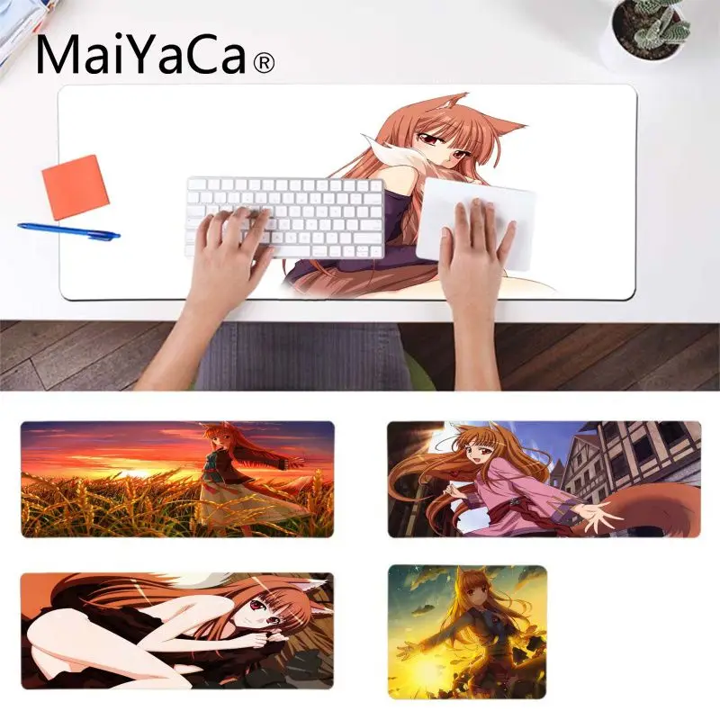 MaiYaCa забавный Spice and Wolf Holo Beauty аниме для девочек геймер игровые коврики коврик мыши