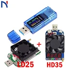 USB 3,0 Вольтметр Амперметр измеритель напряжения тока с нагрузкой 25 Вт 35 Вт LD25 HD35 мультиметр батарея заряд Банк питания Тестер