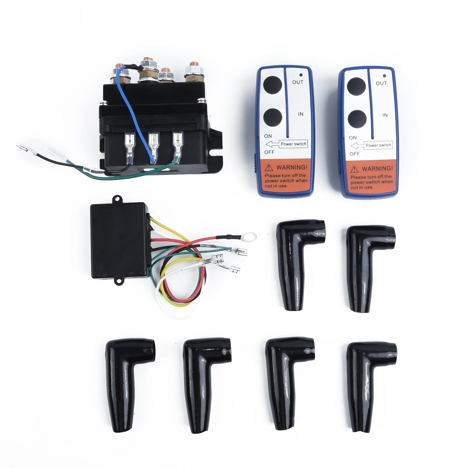 12V 500A HD контактор управления лебедкой электромагнитный релейный двойной