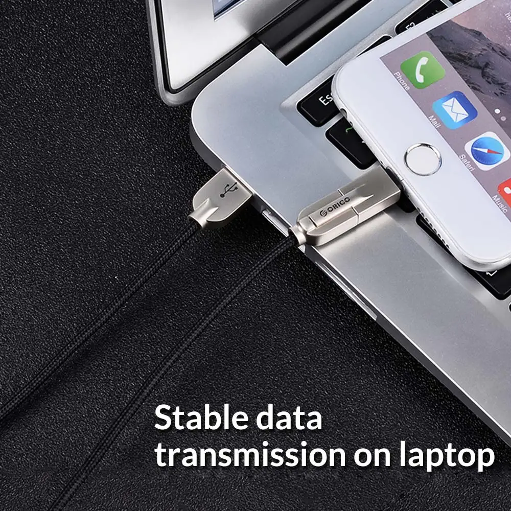 Кабель ORICO 2 в 1 с USB для освещения и Micro кабель зарядки синхронизации смартфонов
