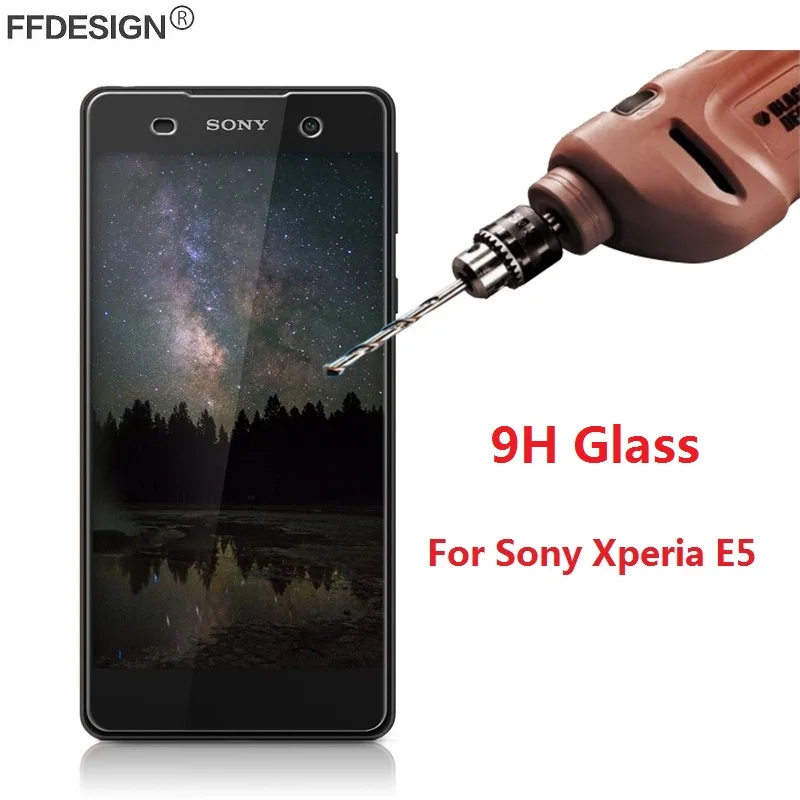 Защитное стекло для Sony Xperia E5 закаленное на протектор экрана защитная пленка