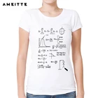 Женская футболка с принтом в виде математики, Повседневная Уличная одежда, летняя Высококачественная футболка с коротким рукавом