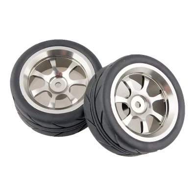 4 шт./компл. Run Flat RC Car Black Rubber Tyre Wheel Tire meta wheel для 1/10 On Road HSP Tamiya HPI Kyosho запчасти 1/10|tire