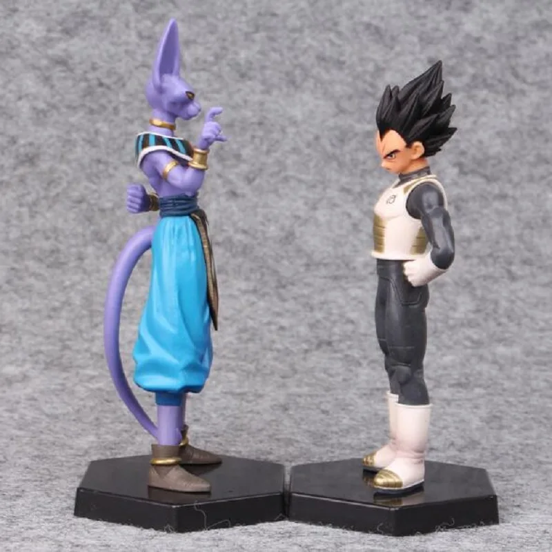 2 шт./лот Dragon Ball Vegeta &amp Beerus фигурка аниме из ПВХ игрушка мультфильм Жемчуг дракона