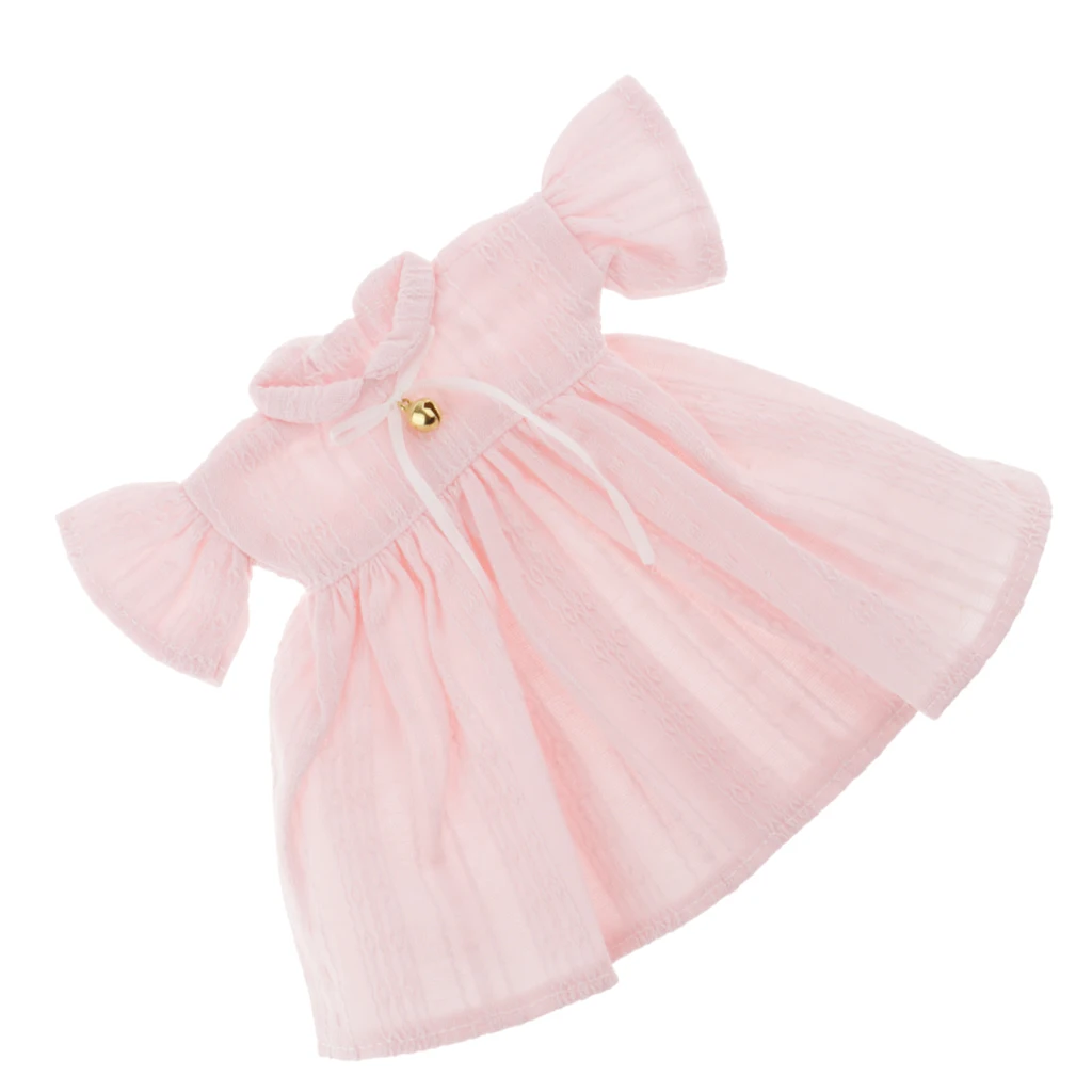 Fashion Girl Doll Clothes fit for 1/6 Pullip 12inch Dolls Round Collar Dress with Bowknot Candy Color | Игрушки и хобби