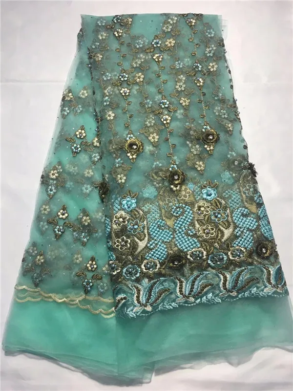 Wedding Dress Beaded Lace Fabric Nigerian For Lilac High Quality French 1-28 | Дом и сад
