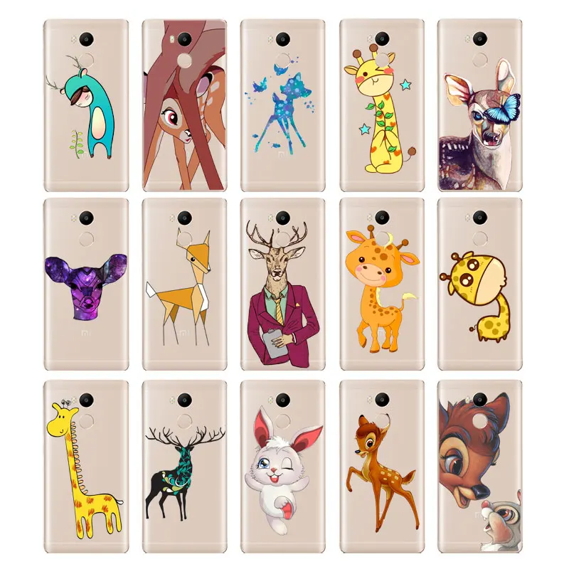 DREAMFOX L315 Bambi Soft TPU Silicone Case Cover For Xiaomi Redmi Note 3 4 5 Plus 3S 4A 4X 5A Pro Global |