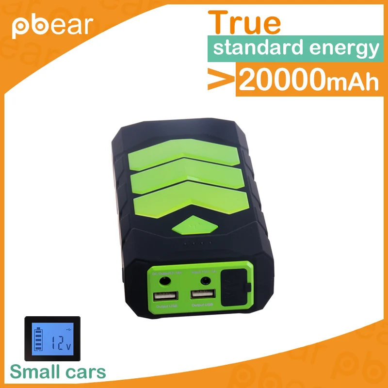 Автомобиль Аварийного Питания 22880 мАч Dual USB Скачок Стартер Бустер Power Bank