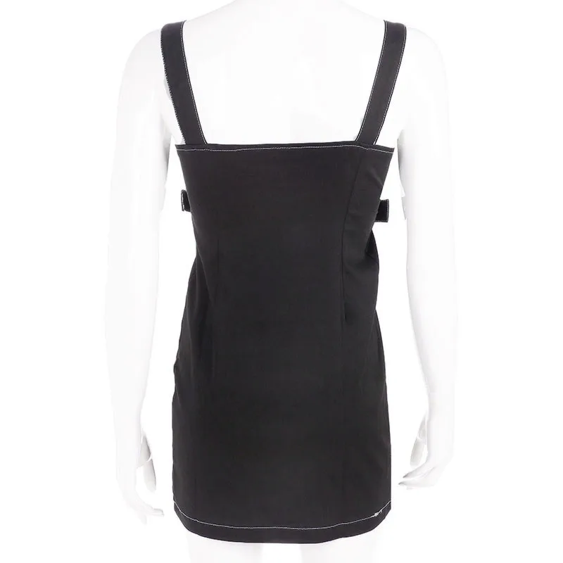 Летнее женское платье на молнии с высокой талией и разрезом сбоку|Женские платья|