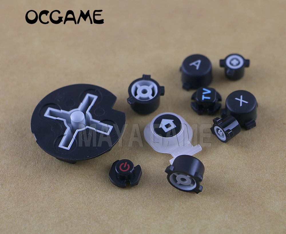 OCGAME 20 компл./лот черный Пластик кнопка включения и выключения питания & Home + ABXY D Pad
