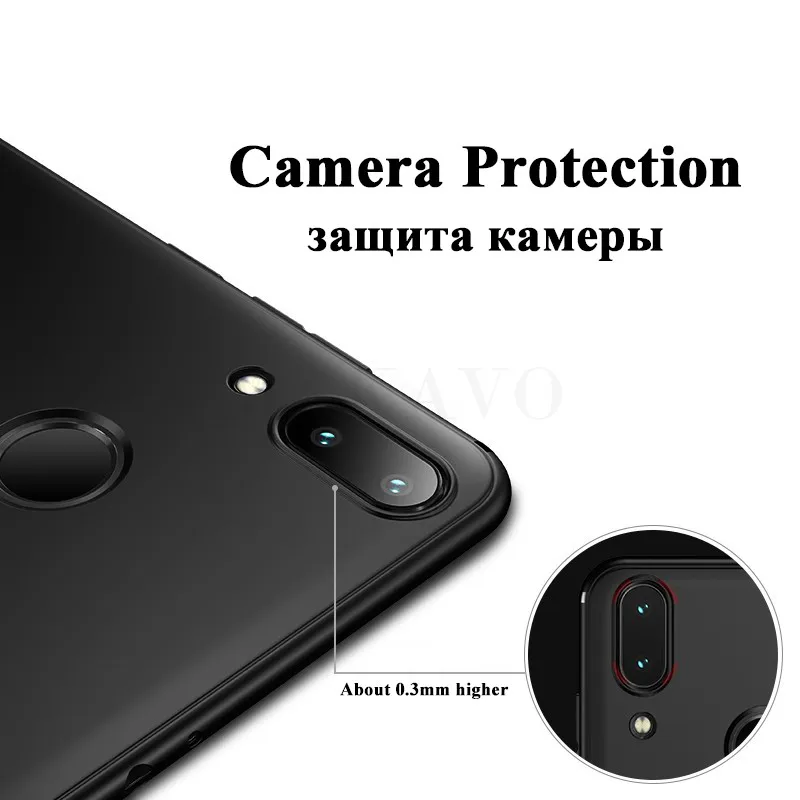 Чехол MAKAVO для Xiaomi Redmi Note 7 тонкие матовые мягкие Матовые чехлы телефонов Pro 7S |