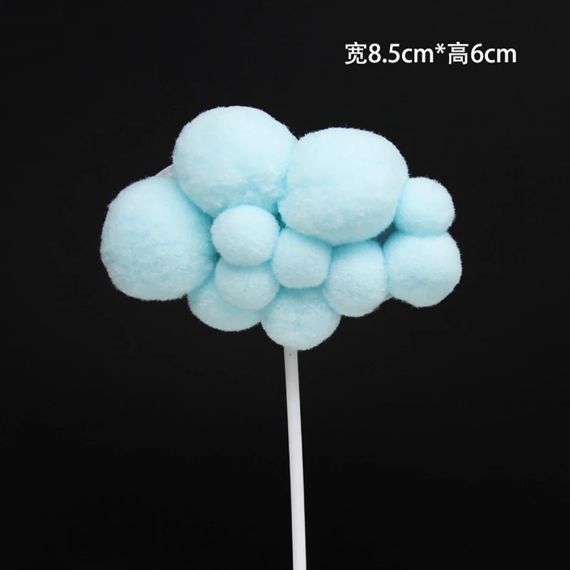 5pcs DIY Soft Cartoon Cloud Cake Decor Ice-cream Cupcake Toppers Picks Kids Birthday Party Wedding Dessert Supply | Дом и сад