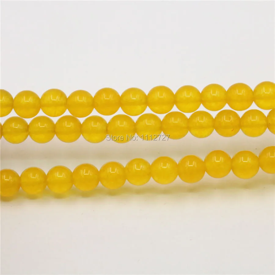 

4 6 8 10 12mm Ornaments Crafts Yellow Women Girls Christmas Gifts Semi Finished Stones Balls Gifts Loose Beads Jewelry Making