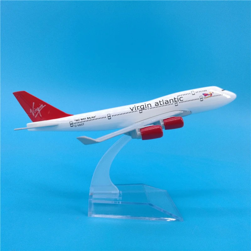 Модель самолета Virgin Atlantic Airlines 16 см модель Боинг 747 металлическая литая авиамодель