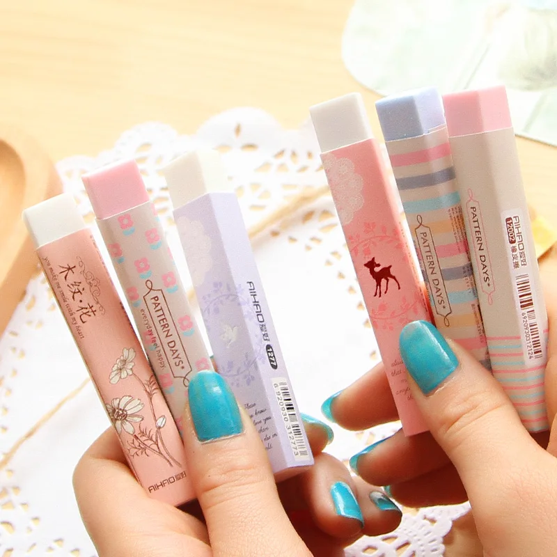 AIHAO цветные полоски ластик серии Fresh профессиональный графический 20 шт.|eraser