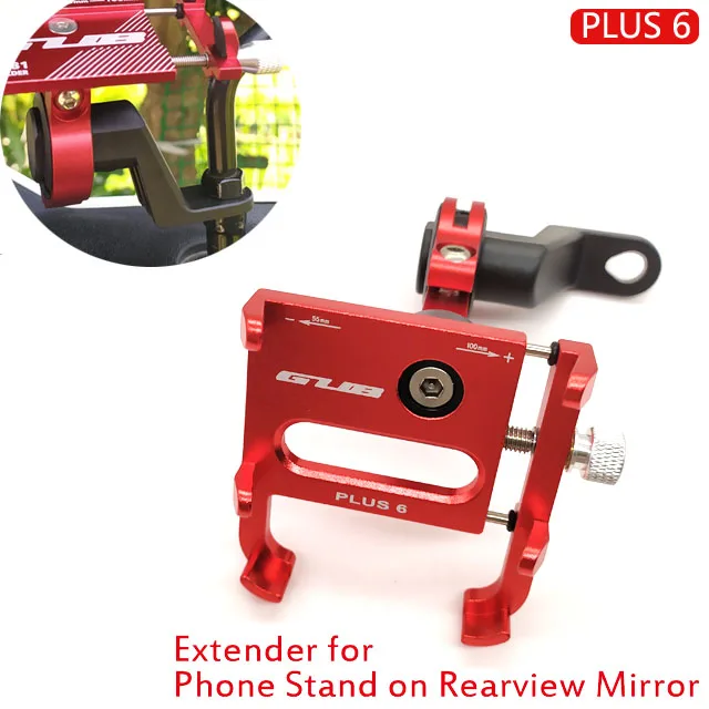 Z-PLUS 6-Red Алюминиевые держатели для мобильных телефонов с ЧПУ, подставки для Honda moto rcycle bike moto, держатель для телефона, gps, MTB, велосипедный, moto rcycle, держатель для телефона - Цвет: Z-PLUS 6-Red