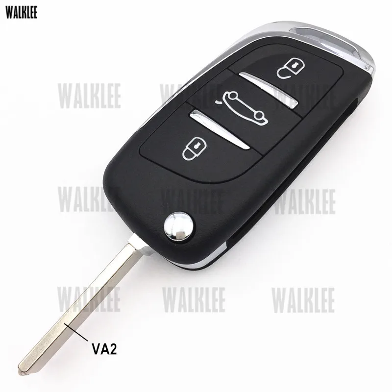 Комплект обновленных ключей WALKLEE для автомобилей Citroen C2/C3/C4/C5/Berlingo/Picasso управление