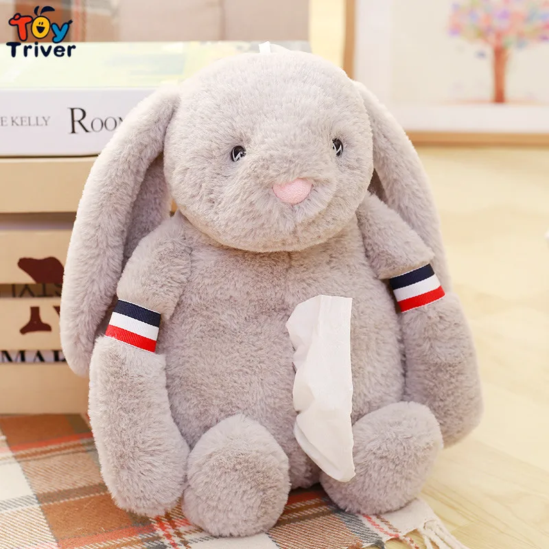 Loppy кролик кулон плюшевая игрушка Triver чучело кукла тканевая Коробка Чехол для салфеток бумажный держатель для дома и офиса украшение автомобиля подарок