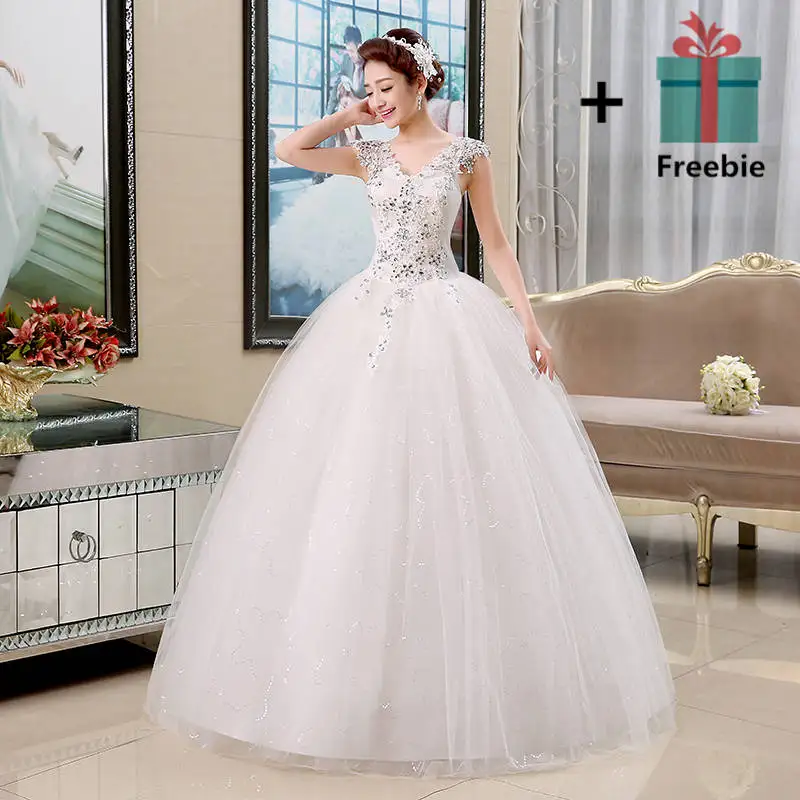 Настоящая фотография,, Vestidos De Novia, красные, белые свадебные платья с v-образным вырезом и кристаллами, кружевные Недорогие свадебные женские платья HS141