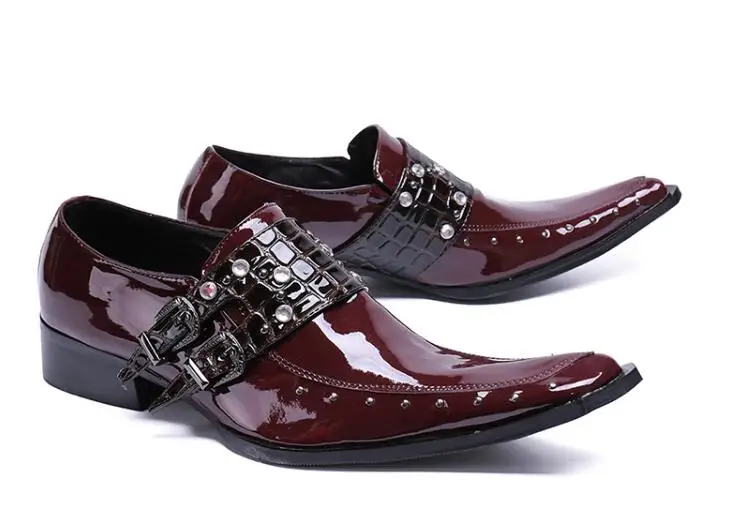 Мужские классические туфли без застежки с пряжкой женские из натуральной