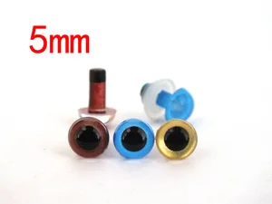 Набор игрушечных глаз 5 мм, коричневый, синий и золотой цвета, каждого цвета, 10 пар для глаз Тедди