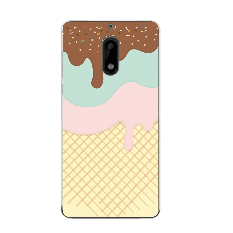 Мягкий прозрачный чехол из ТПУ для Nokia3 5 6 8 N540 N640 N535 N830 Starry Icecream Mountain Donuts бесплатная