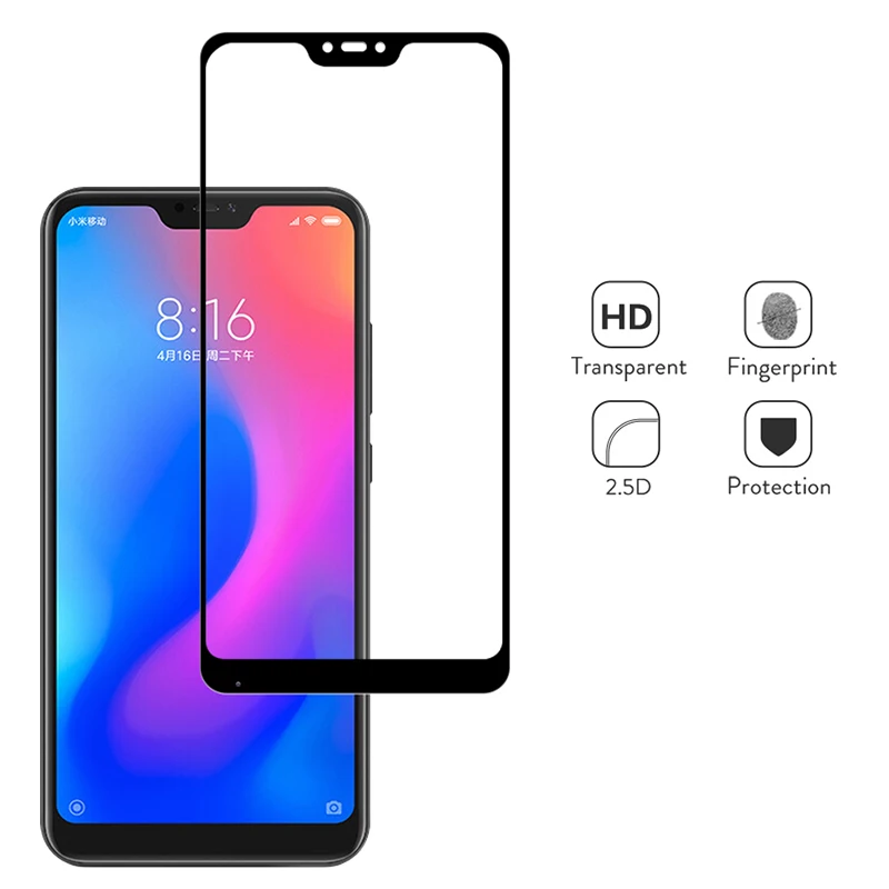 Защитное стекло для xiaomi redmi 6 pro защита экрана закаленное 6a note6 xiomi redme 6pro полное