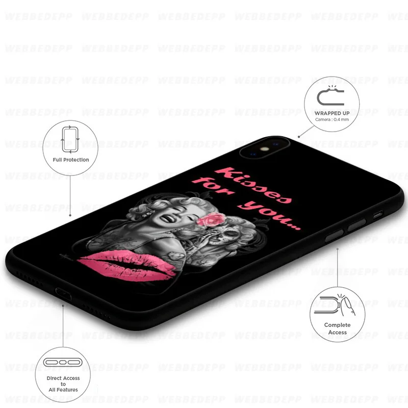 WEBBEDEPP Мэрилин Монро сексуальный мягкий чехол для Huawei Mate Honor 20 6A 7A 7C 7X8 9X10 View 10 Lite Pro 30