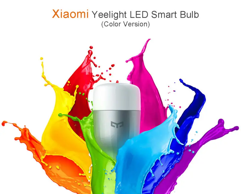Xiao mi Yeelight Синяя светодиодная смарт-лампочка(цветная) 9 Вт 600 люменов mi Light Xiao mi jia смартфон WiFi Пульт дистанционного управления
