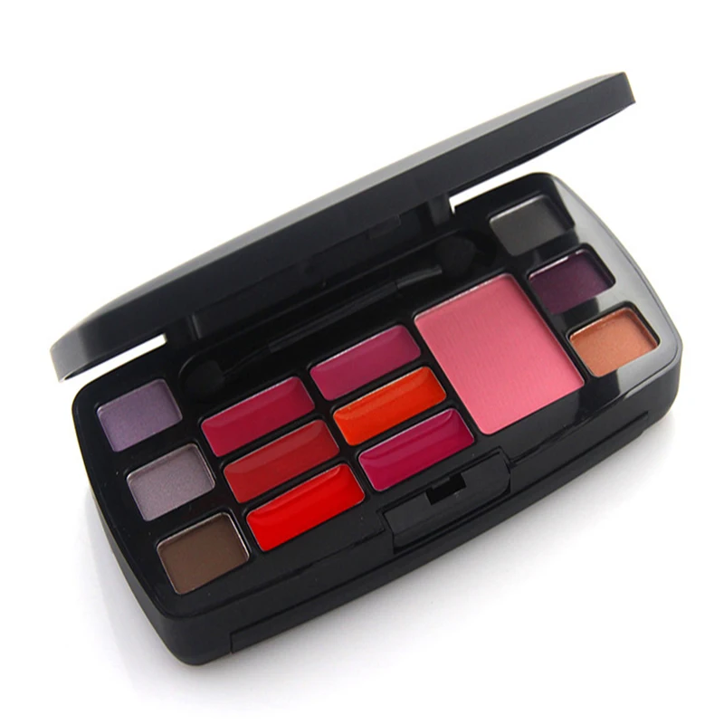 Блеск для губ Румяна Косметическая пудра Сияющий Тени век Комбинации