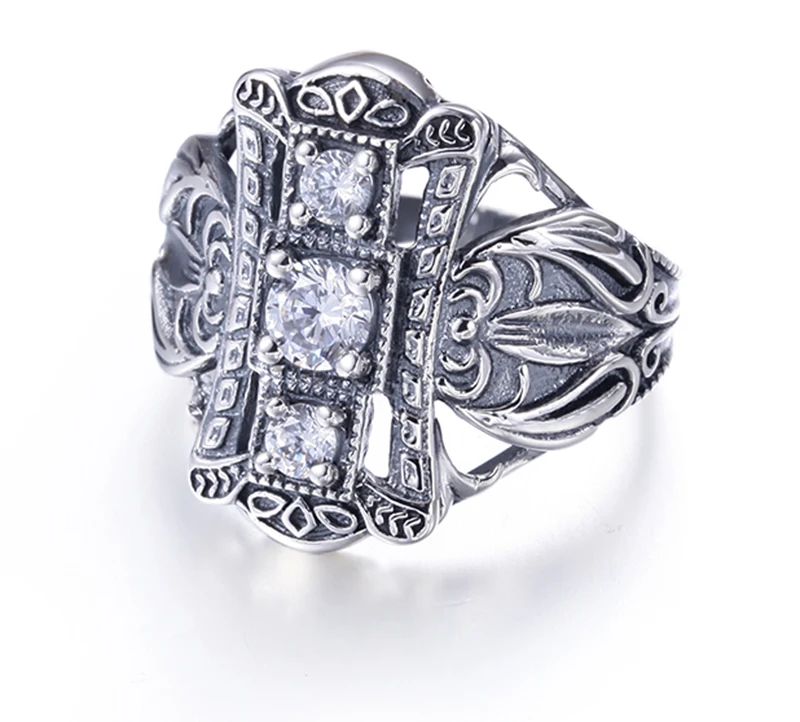 Элегантный белый CZ Кольцо уникального дизайна Винтажные женские ботильоны
